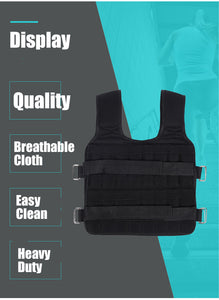 30KG Loading Weight Vest For Boxing Weight Training Workout