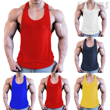 Load image into Gallery viewer, Gym Men Muscle Sleeveless Shirt Tank Top Bodybuilding
